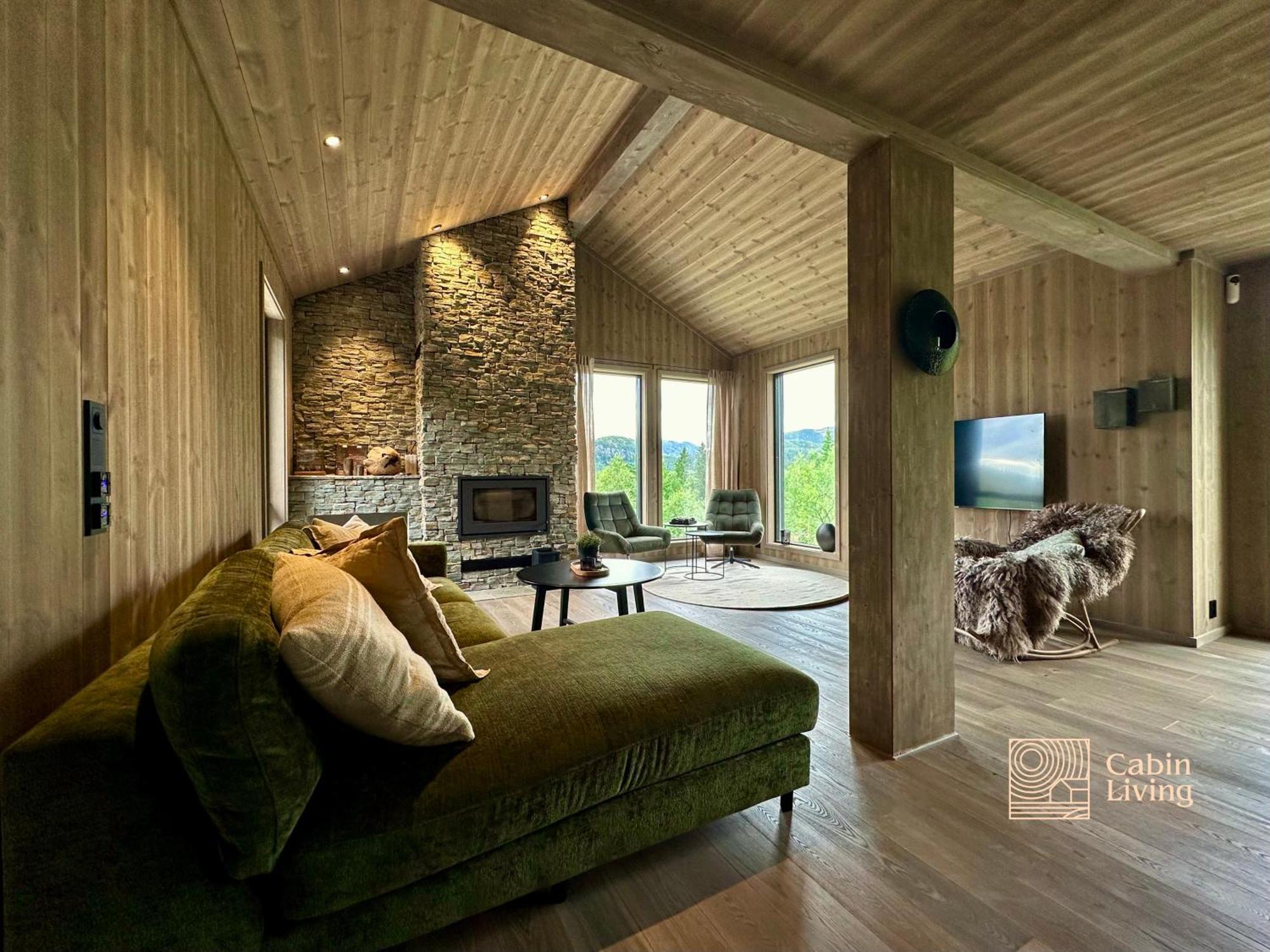Brand New Cabin On The Sunny Side Of Gaustatoppen With A Great View Tuddal Exterior foto